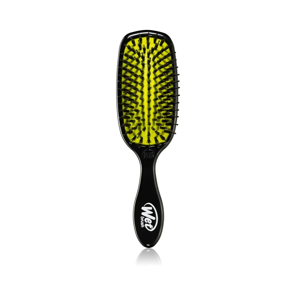 Wet Brush Shine Enhancer - spazzola lisciante con setole di cinghiale Nero