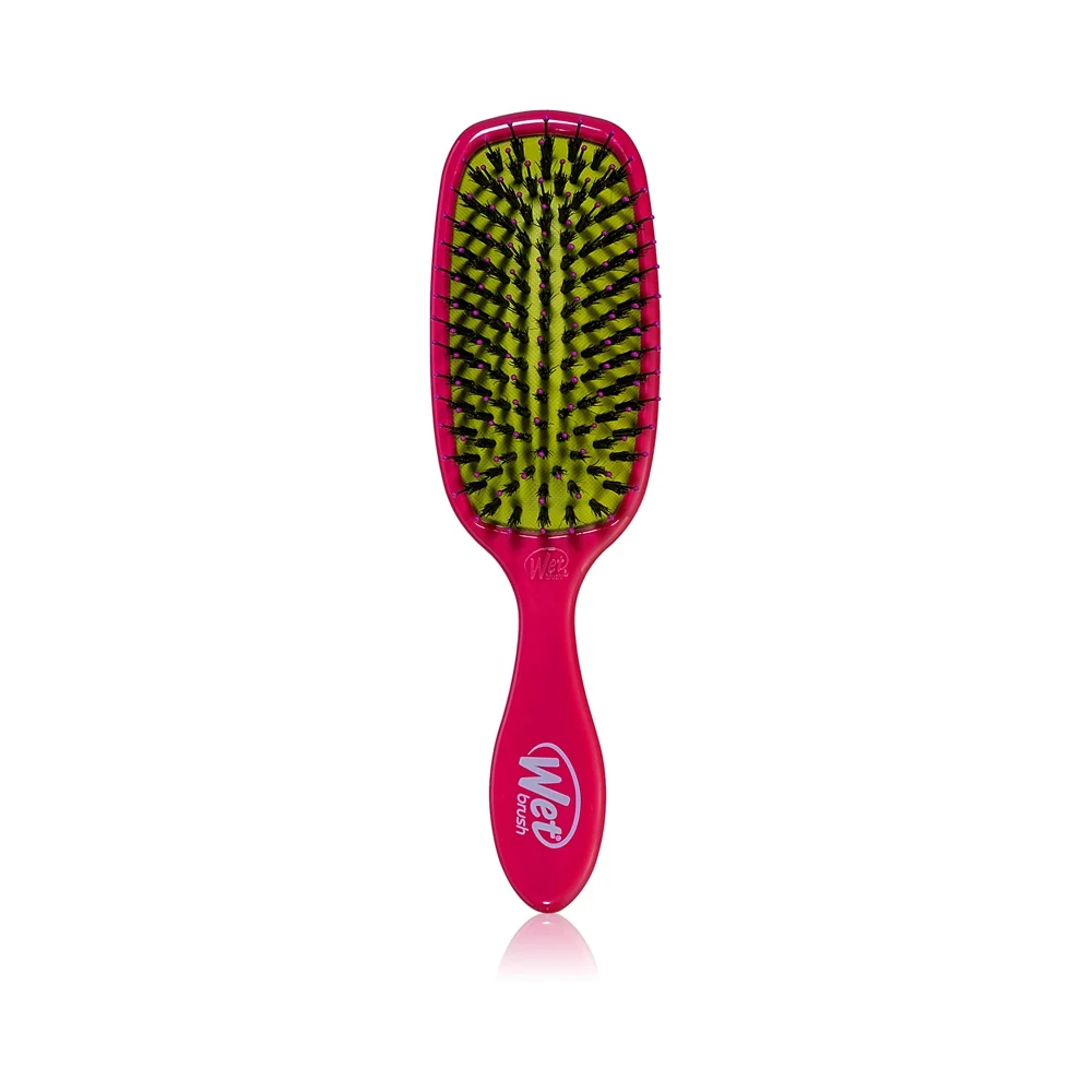 Wet Brush Shine Enhancer - spazzola lisciante con setole di cinghiale Rosa