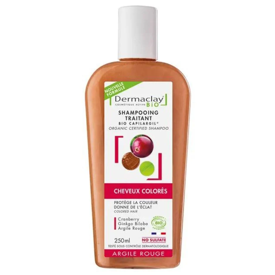 Dermaclay Shampoo Trattante Bio Capelli Colori Argilla Rossa 250ml