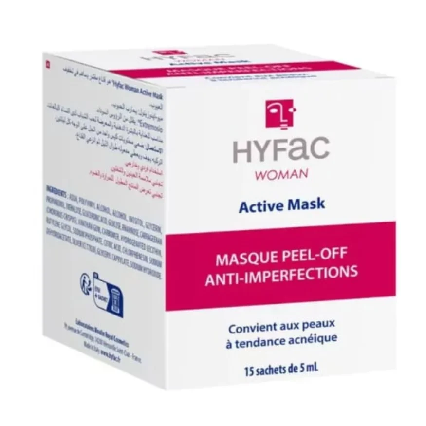 Hyfac Active Maschera Peel-off Trattamento Pelli a Tendenza Acneica donna 15 Bustine da 5ml