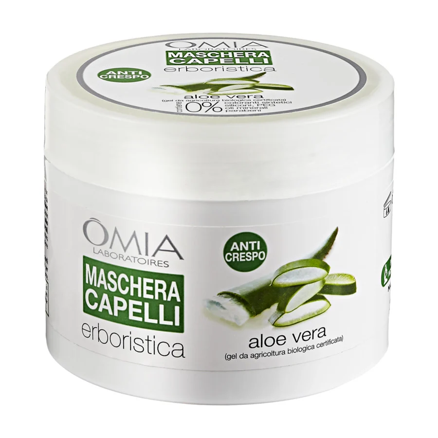 OMIA Maschera Capelli Aloe Vera – Ristrutturante e Anticrespo