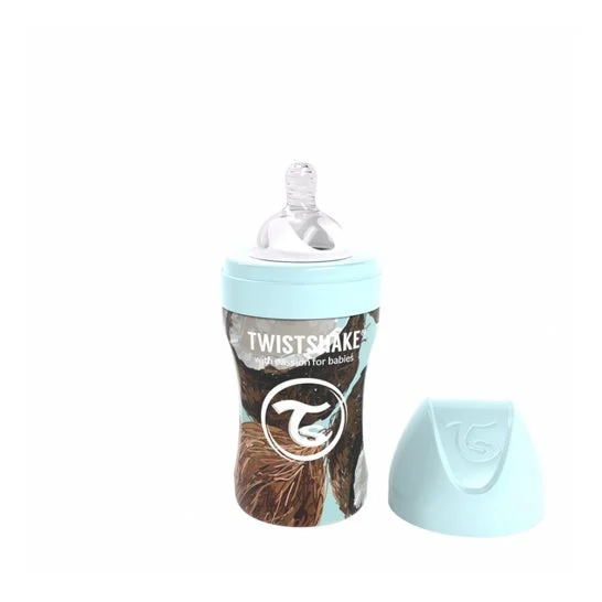 Bottiglia anticolica Twistshake in acciaio al cocco 260ml