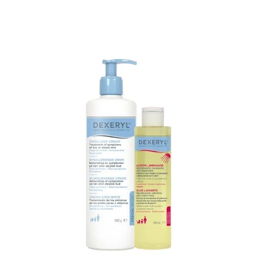 Dexeryl Pack Crema Emoliente 500ml + Aceite Limpiador 200ml