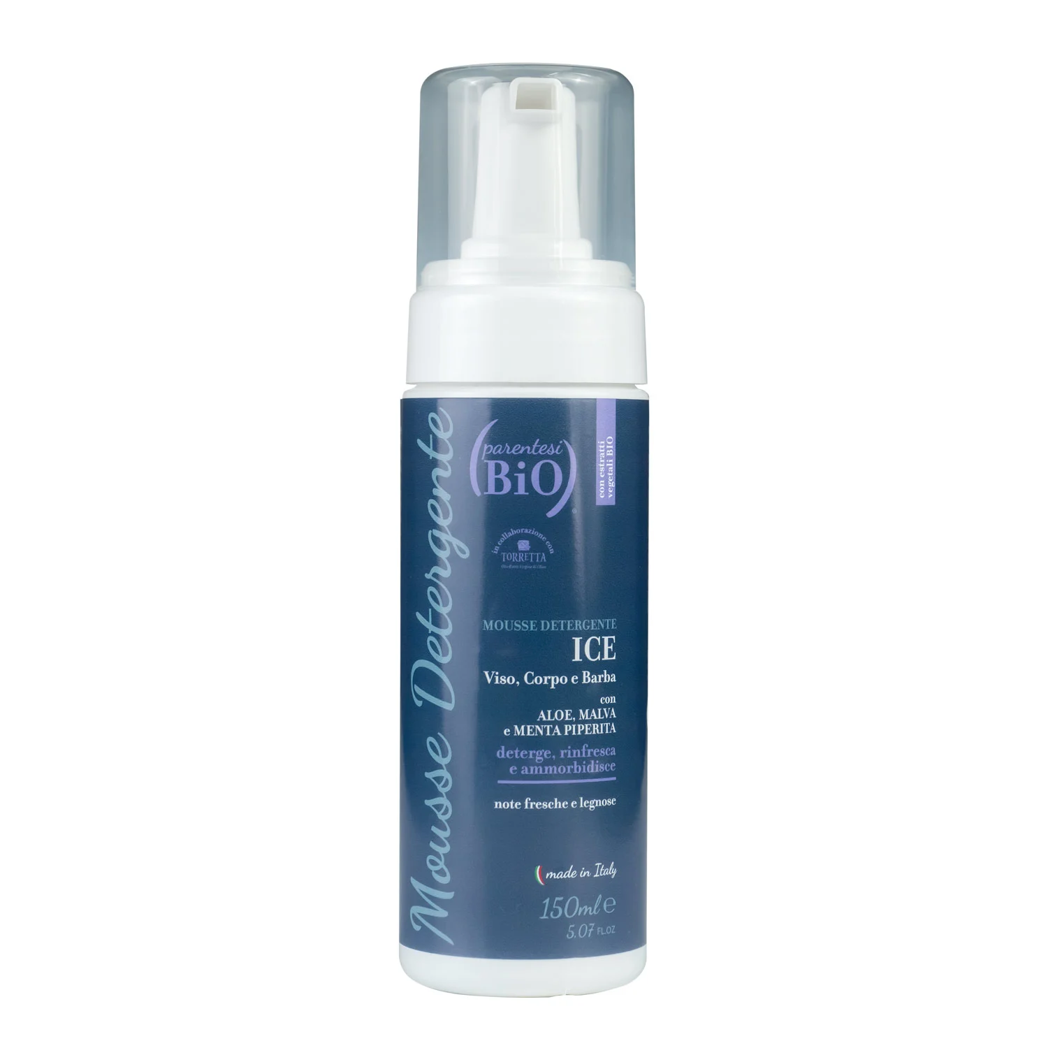 PARENTESI BIO Uomo – Mousse Detergente Ice