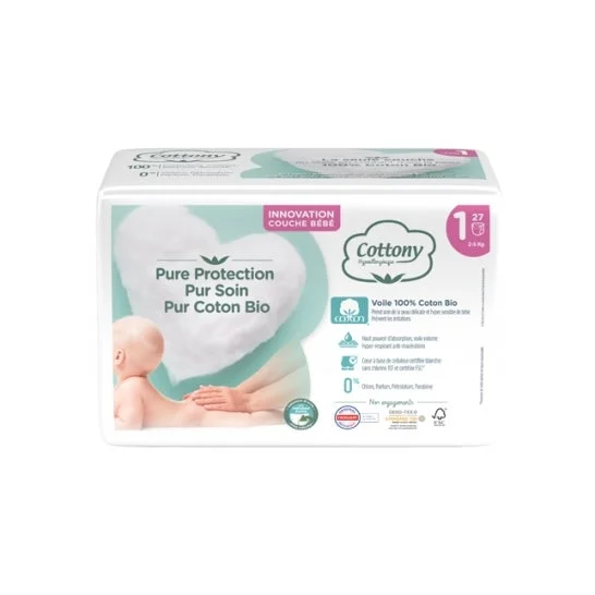Pannolino per bambini Cottony T1 2-5Kg 27Unts