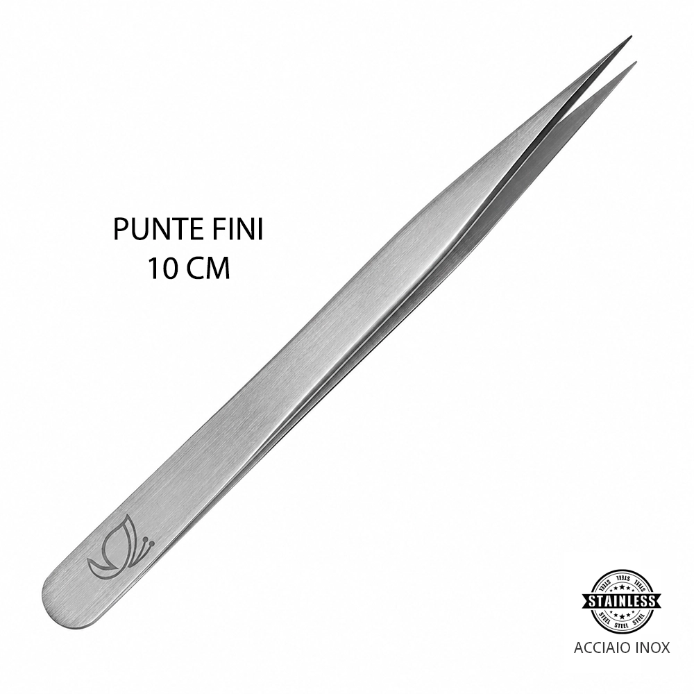 Pinzetta per Sopracciglia a Punta Fine in Acciaio Inox Tuttoperlestetica