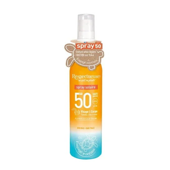 Respectueuse Spray Solaire SPF50 Visage & Corps 100ml