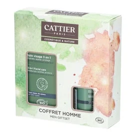 Cattier Cofre Men Cuidado Facial 50ml + Deo Roll-On 50ml