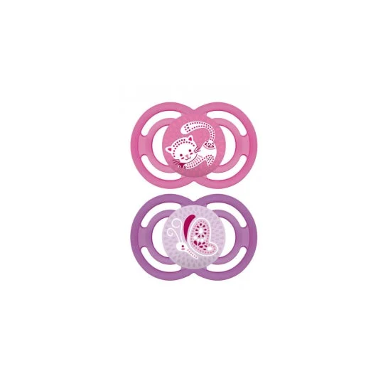 Ciuccio Mam Perfetto 6+ mesi Silicone Strilisation Bote Silicone x2 (modello Girl o Garon)