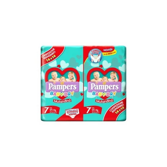 Pampers Baby Dry Mutandina Pannolino Duo Dwct XXL 26 Unità