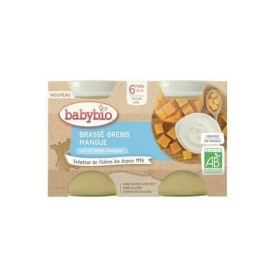 BabyBio Coppa Brebris al mango 2x130g