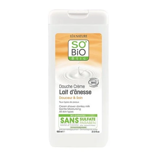 So'Bio Gentle Moisturising Shower Gel Donkey Milk 650ml
