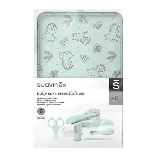 Suavinex Hygge Baby Care Essentials Grooming Set verde 1pc