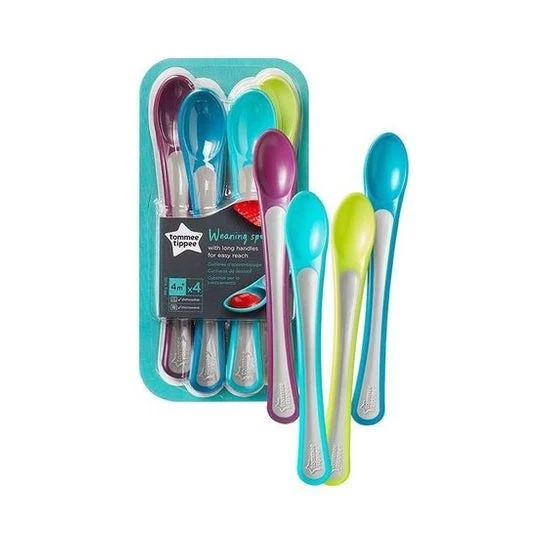 Tommee Tippee Kit Cucharas Destete +4 Meses 4uds