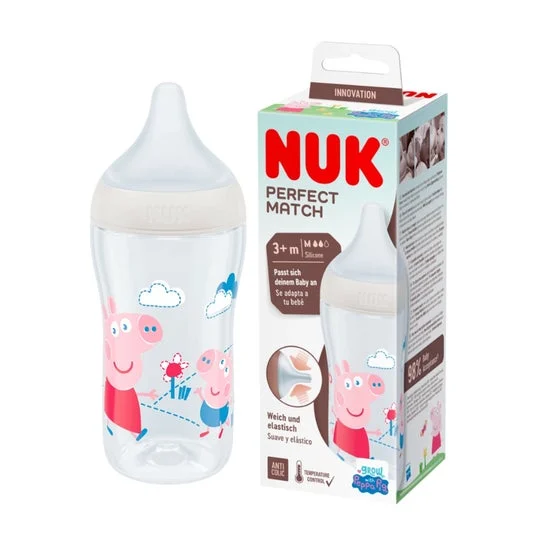 Nuk Perfect Match Biberon Silicona Peppa Pig +3M 250 ml
