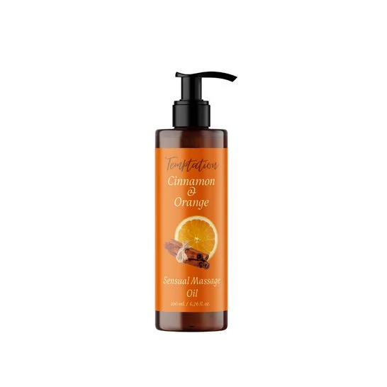 QKnatur Olio per Massaggi Sensual Cannella Arancione 200ml