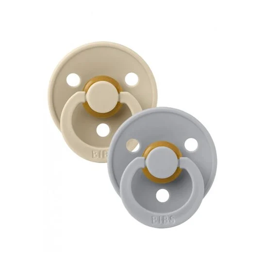 Bibs Color Succhietti 6-18M Vaniglia e Nuvola 2 Unità