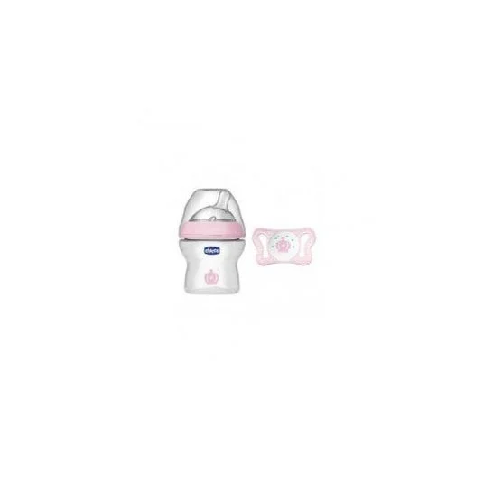 Bavaglino Chicco Natural Feeling 150ml Blu - Rosa