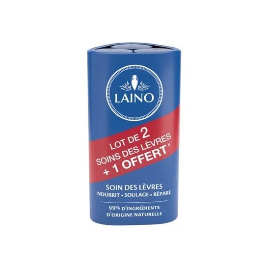 Laino Lip Care cera d'api 3x4g