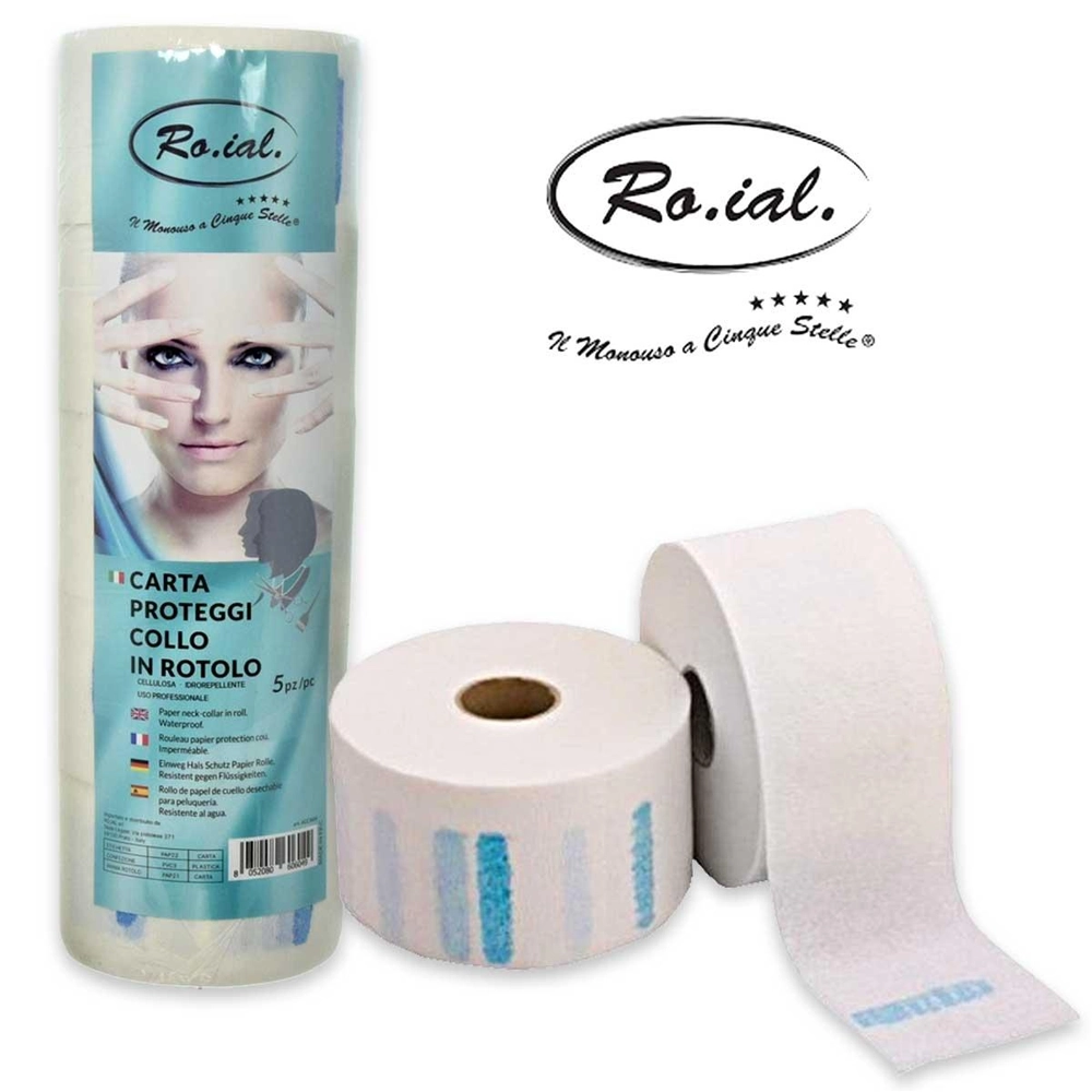 Carta Salva Collo Monouso in Rotolo Professionale Roial Qualità 5 Stelle