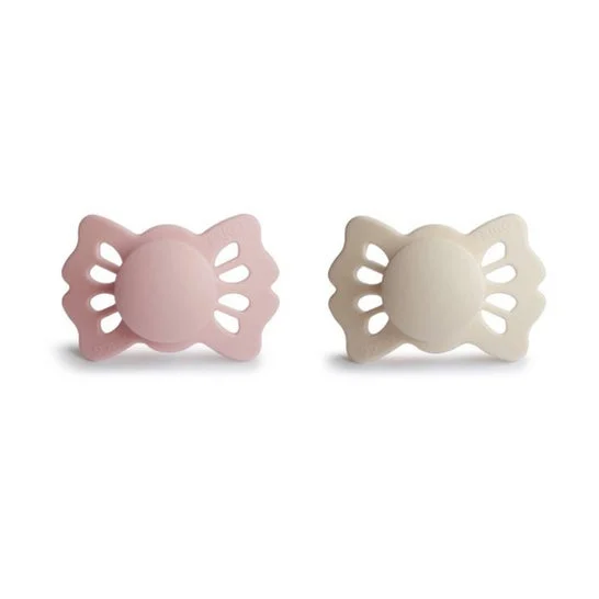 Frigg Lucky Silicone Pacifier Blush Cream 6-18M 2uds