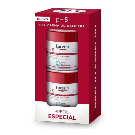 Eucerin Crema-Gel Ultraligera Hidratante Corporal pH5 2x350ml