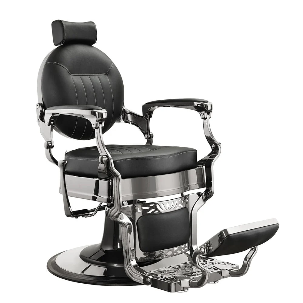 Poltrona da Barbiere Reclinabile CAESAR + MERCURY MUDI per Taglio Capelli Barber Shop