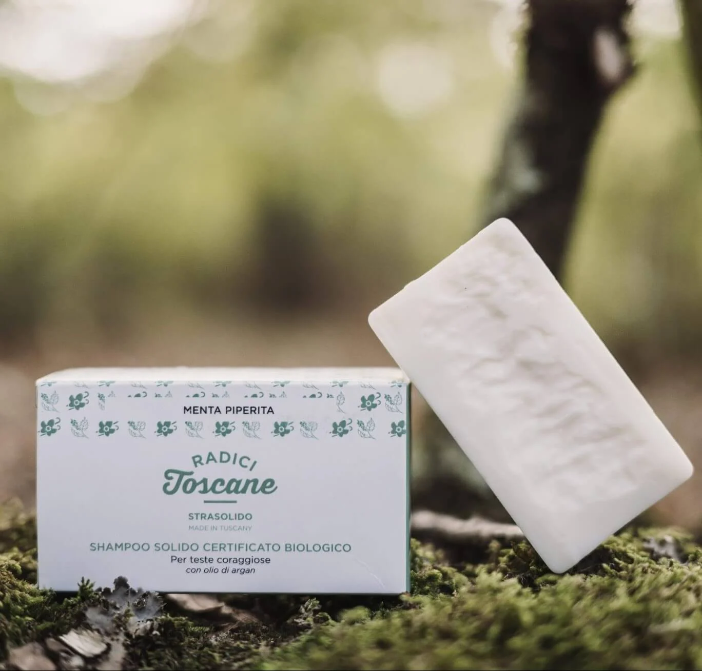 RADICI TOSCANE Strasolido – Shampoo Solido Menta Tutti i Tipi di Capelli