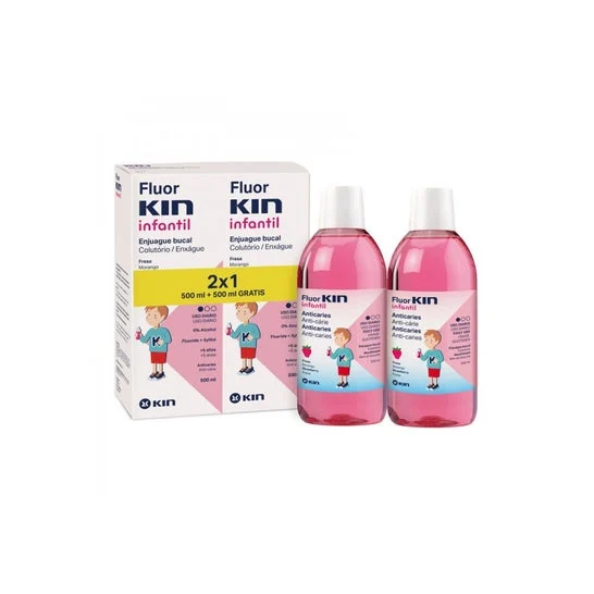 Kin Fluor Rinse per neonati 500ml 2x1