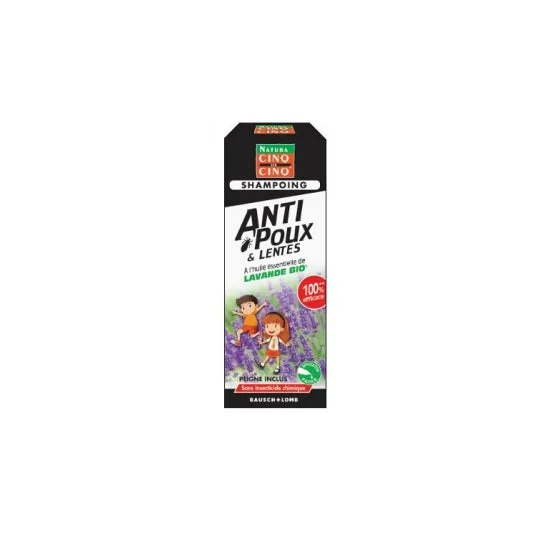 Cinq Sur Cinq Sur Cinq anti pidocchi e shampoo lendini - Bottiglia di lavanda biologica 100 ml + pettine