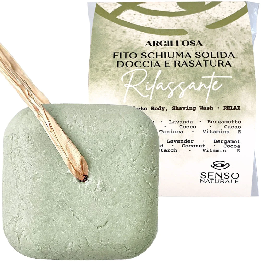 SENSO NATURALE Fito Doccia Schiuma Solida Argillosa – Rilassante