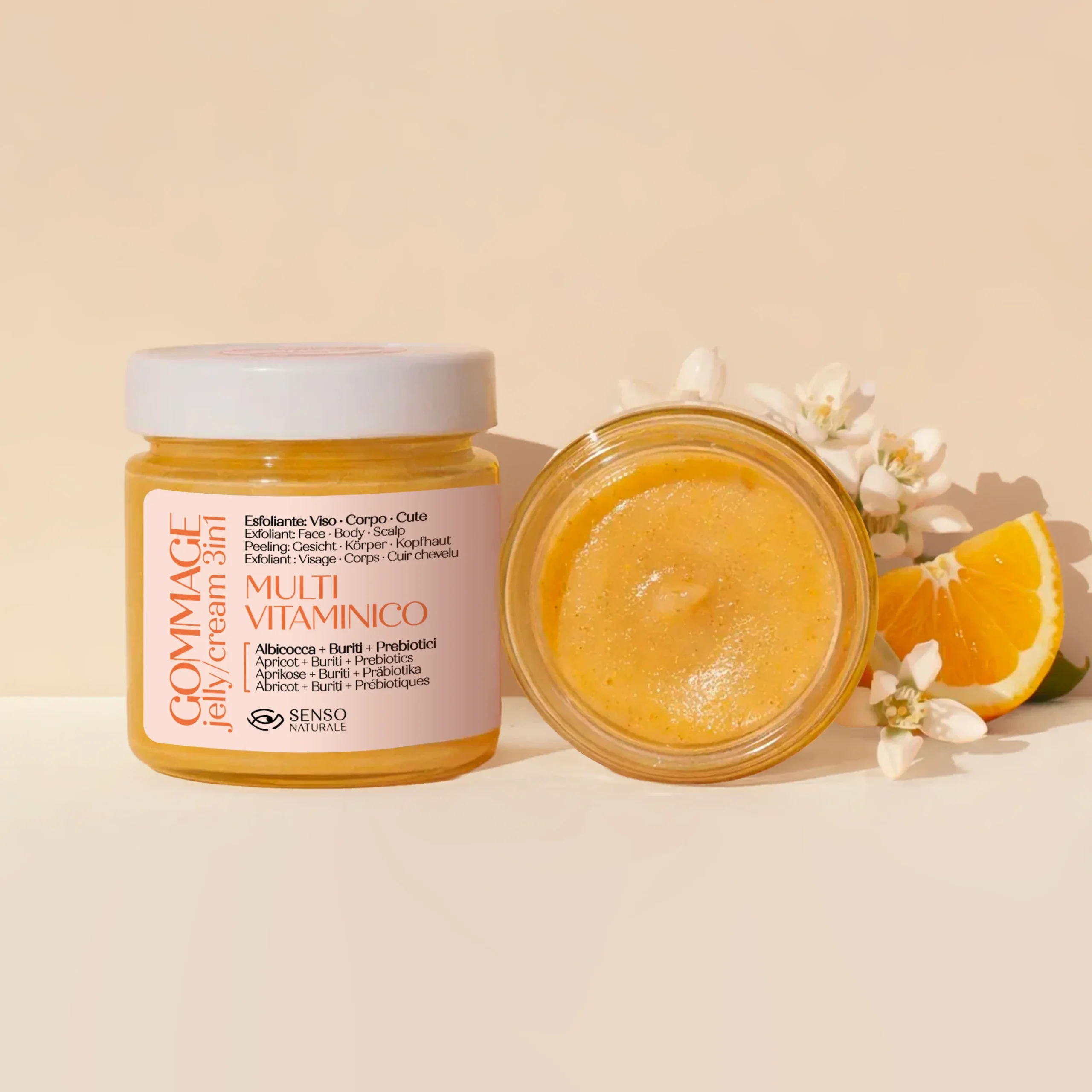 SENSO NATURALE Gommage Jelly Cream 3 in 1 – Multivitaminico