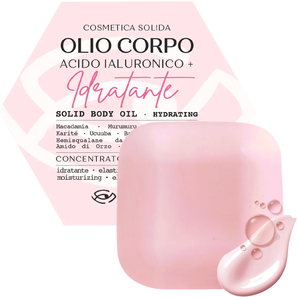 SENSO NATURALE Olio Solido Corpo con Acido Ialuronico