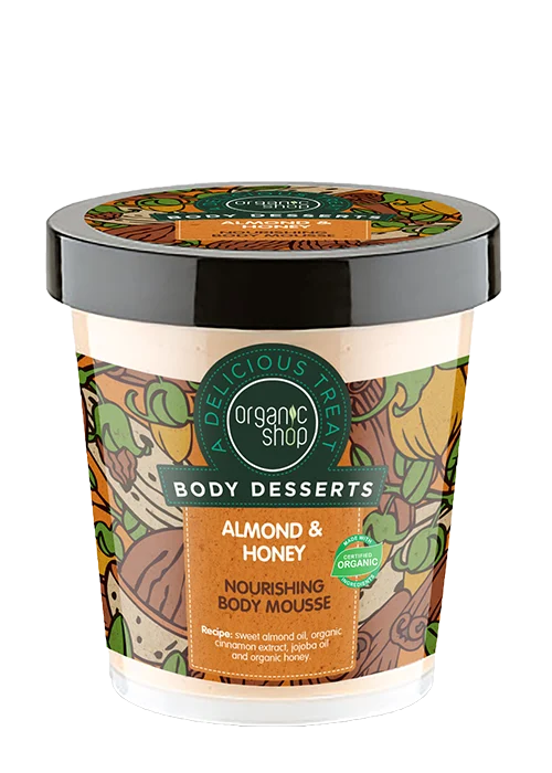 ORGANIC SHOP Body Desserts Almond & Honey Mousse – Mousse Corpo Nutriente