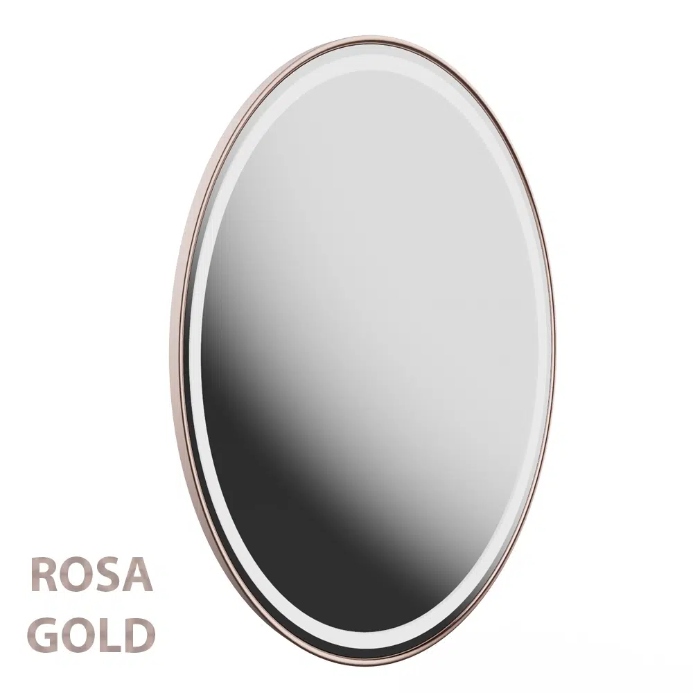 Specchio specchiera per parrucchiere touch LED oro rosa o argento