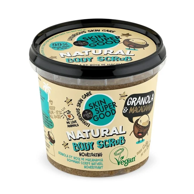 ORGANIC SHOP Skin Super Good – Granola & Macadamia Natural Body Scrub