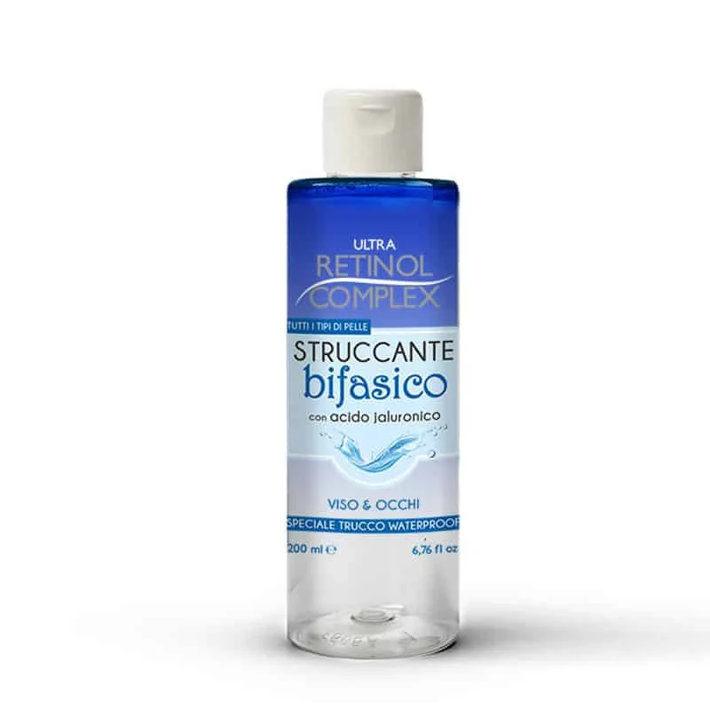 STRUCCANTE BIFASICO CON ACIDO JALURONICO 200ml – RETINOL COMPLEX