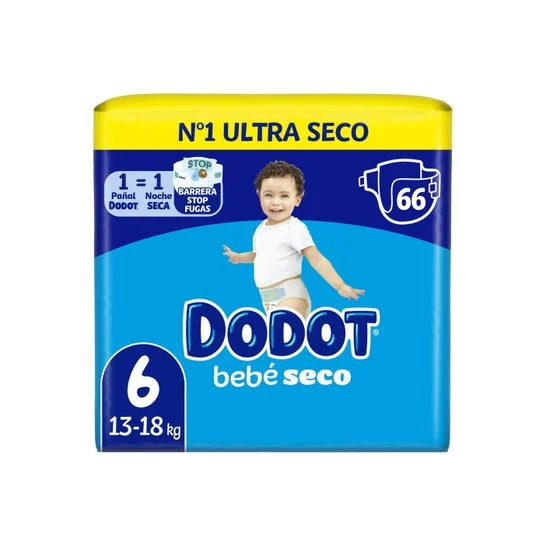 Dodot Etapas Talla 6 Pañales 13-18 Kg 66uds