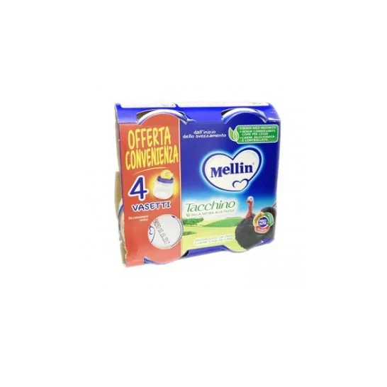 Mellin Omog Tacchino 4X80G