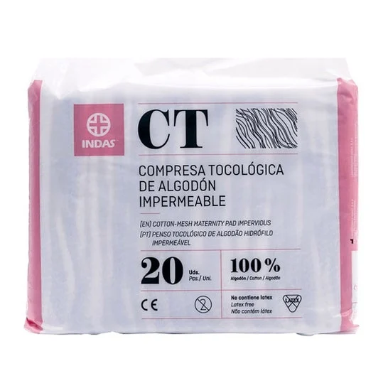 Indas CT Assorbenti di cotone impermeabile 20pz