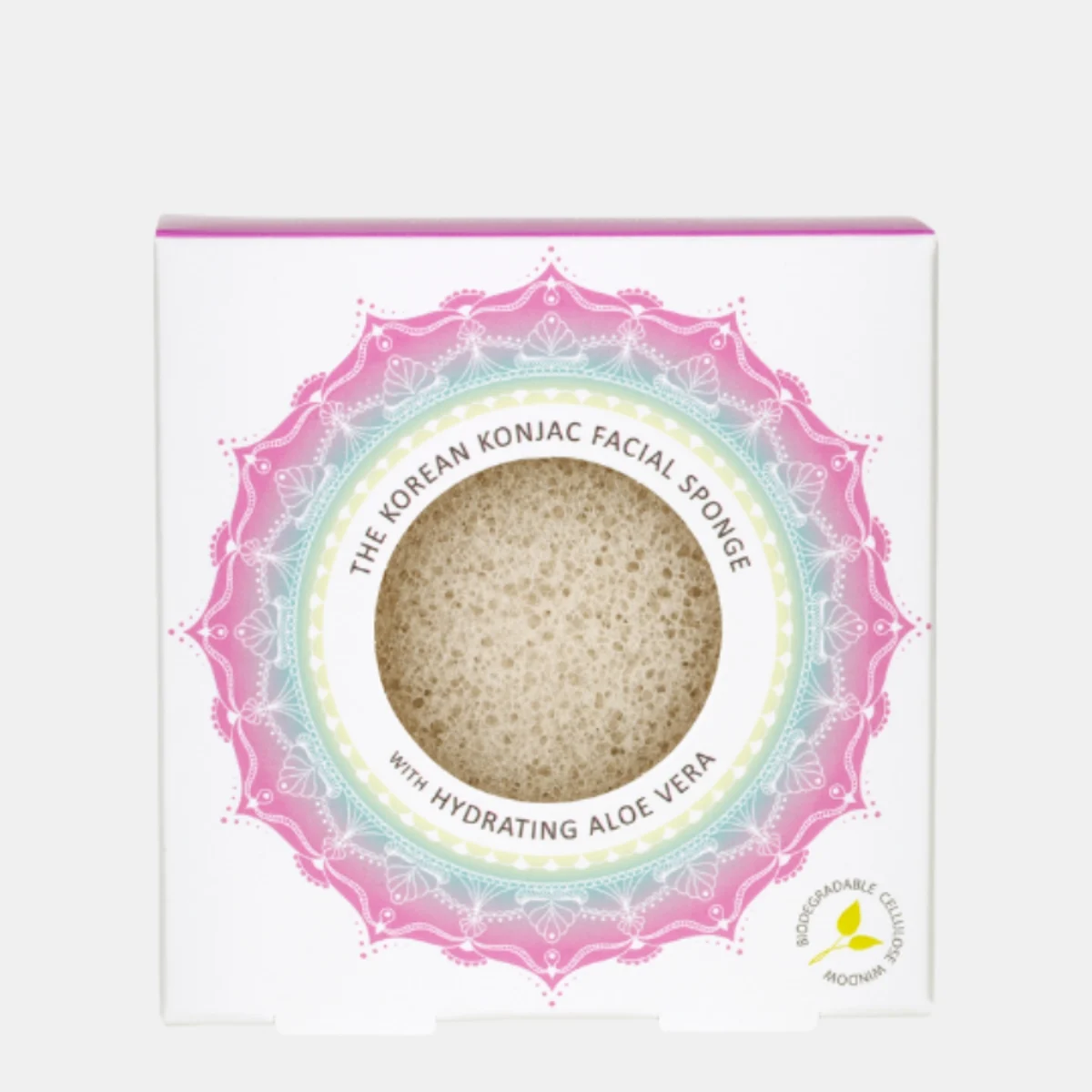 THE KONJAC SPONGE COMPANY Mandala Konjac Facial Sponge Aloe Vera