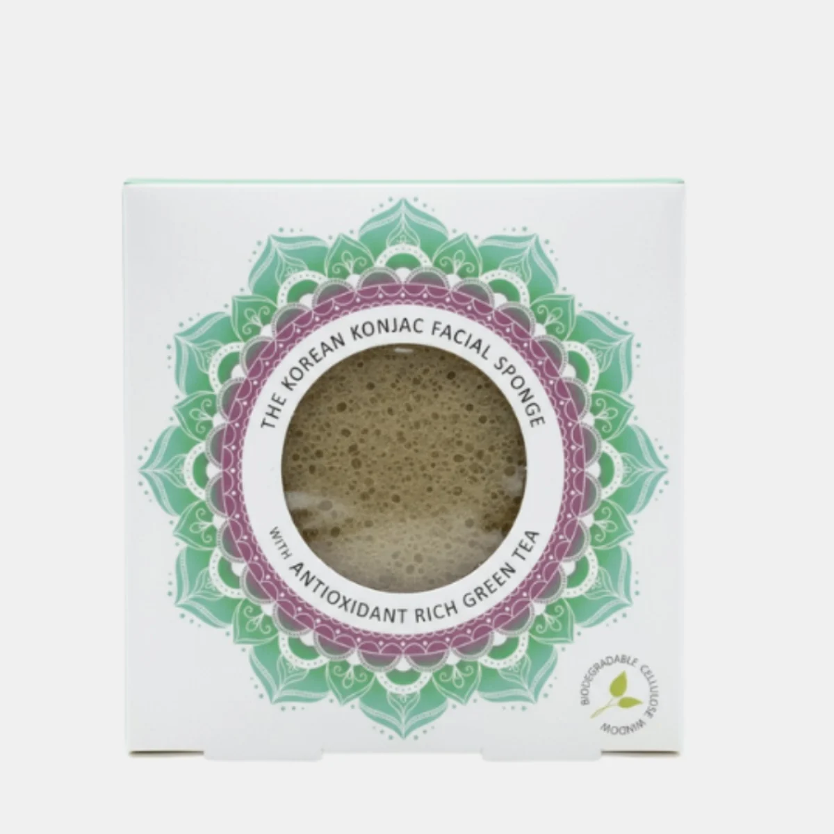 THE KONJAC SPONGE COMPANY Mandala Konjac Facial Sponge Green Tea
