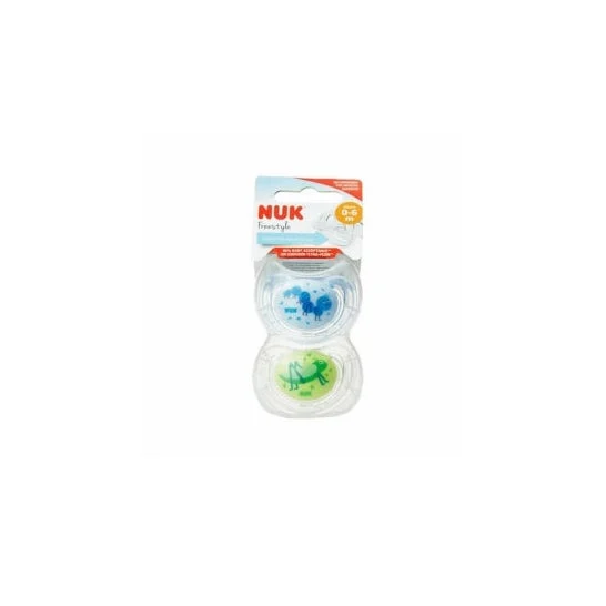 Ciuccio Nuk Ciuccio del bambino Freestyle in silicone 0-6m 2uds