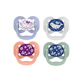 Vantaggio del succhietto in silicone del Dr. Brown Reversibile Notte T1 colori assortiti 0-6 M