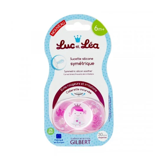 Luc & Lea ciuccio Symetric Princes/ Fais Mois Un Calin +6 Mois 2uts