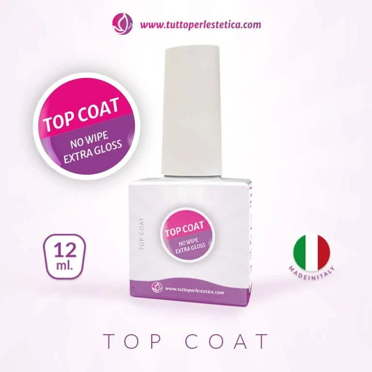 Top Coat no wipe extra gloss Lucida e Ripara da 12 ML – Hema e TPO Free