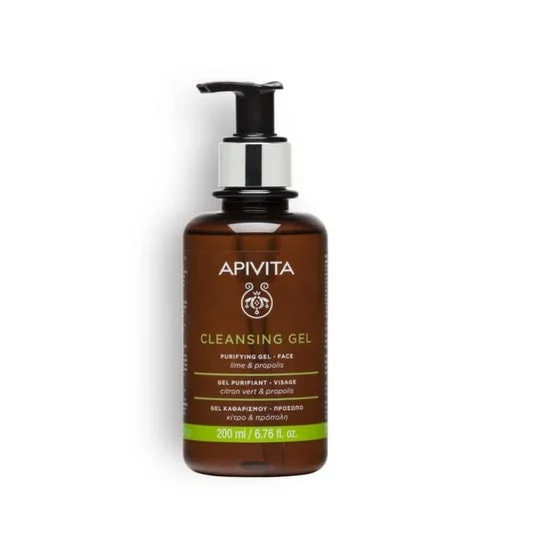 Gel detergente Apivita con Propoli e Citrus Grain Skin