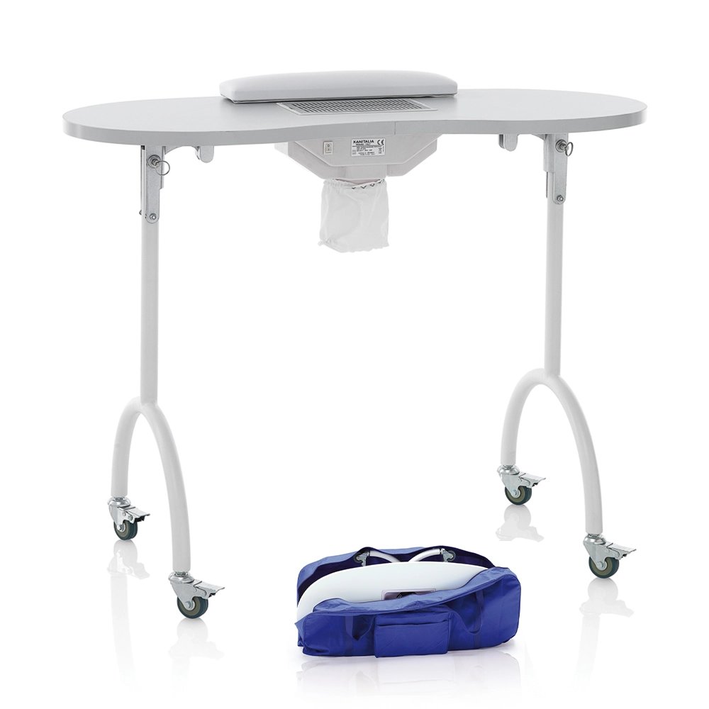 Tavolo Manicure Pieghevole con Aspiratore Portatile e Borsa Master XaniPro