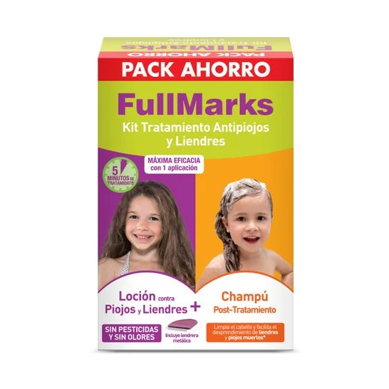 Kit antipidocchi FullMarks Lozione antipidocchi 100ml + Shampoo 150ml