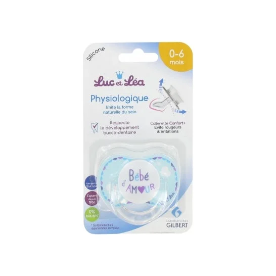 Luc e Lea Chupete Silicona Bébé d'Amour 0-6 Meses 1ud